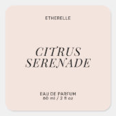 Modern parfumlabel elegant product sticker (Voorkant)