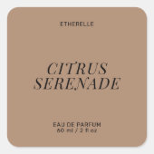 Modern parfumlabel elegant product sticker (Voorkant)