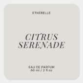 Modern parfumlabel elegant product sticker (Voorkant)