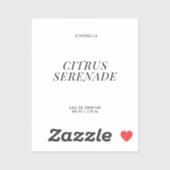 Modern parfumlabel elegant product sticker (Vel)