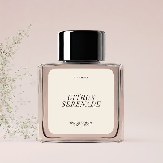 Modern parfumlabel elegant product sticker