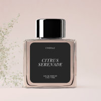 Modern parfumlabel elegant product sticker