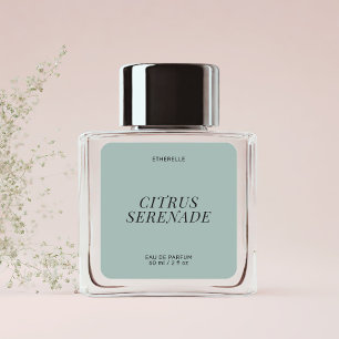 Modern parfumlabel elegant product sticker