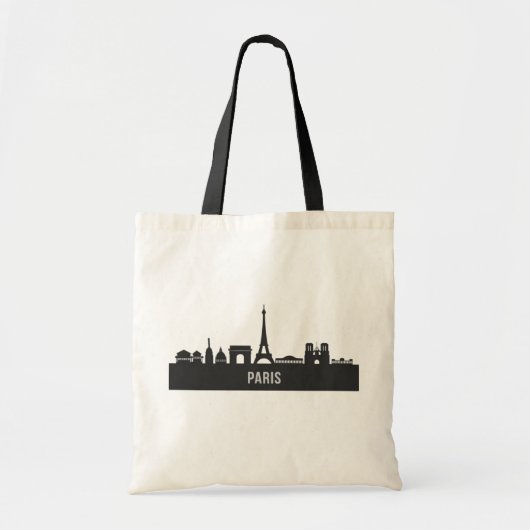 Modern Parijs, Frankrijk Stad | gestileerde skylin Tote Bag (Voorkant)
