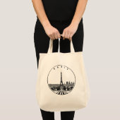 Modern Parijs, Frankrijk Stad | Skyline-Canvas tas (Voorkant (product))