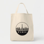 Modern Parijs, Frankrijk stadsgezicht | Skyline-Ca Tote Bag (Voorkant)