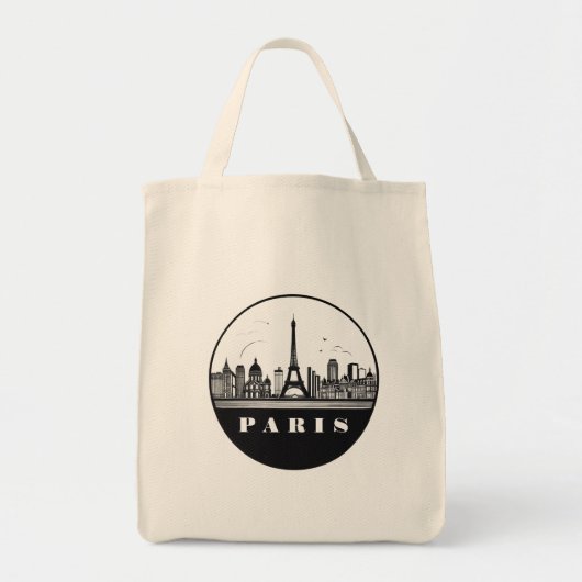 Modern Parijs, Frankrijk stadsgezicht | Skyline-Ca Tote Bag (Voorkant)