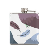 Modern Parrots Tropical Pattern  Heupfles (Achterkant)