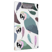 Modern Parrots Tropical Pattern  Klembord (Rechts)