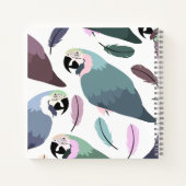 Modern Parrots Tropical Pattern  Notitieboek (Achterkant)