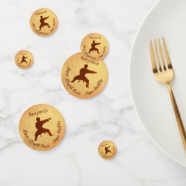 Modern Partij Karate Martial Arts Happy Birthday Confetti