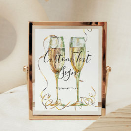 Modern partijteken poster