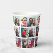 Modern Party Fotocollage Patroon Papieren Bekers (Rechts)