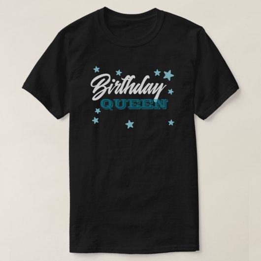 Modern Party Queen Het is mijn verjaardagscadeau v T-shirt (Design voorkant)