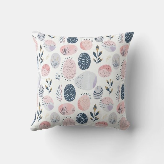 Modern Pasen Ei Worp Kussen (Achterkant)