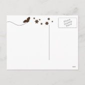 Modern Pasen Gelukkig Paasei Chocolade Bruine Post Feestdagenkaart (Achterkant)