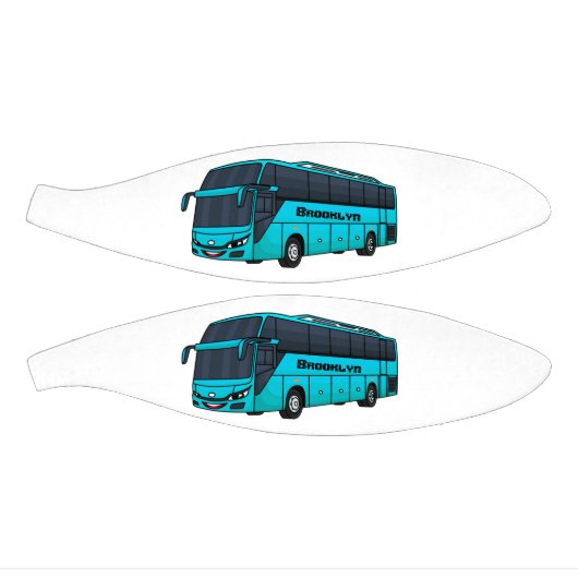 Modern passenger bus cartoon illustration basketbal (Panelen)
