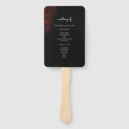 Modern Passionate Red'n Black Wedding Design Handwaaier