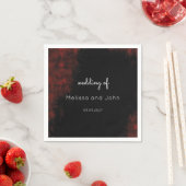 Modern Passionate Red'n Black Wedding Design Servet (Insitu)