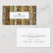Modern Pasta Restaurant Visitekaartje (Voorkant / Achterkant)
