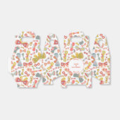 Modern pasteel grafisch vlinderpatroon bedankdoosjes (Uitgevouwen)