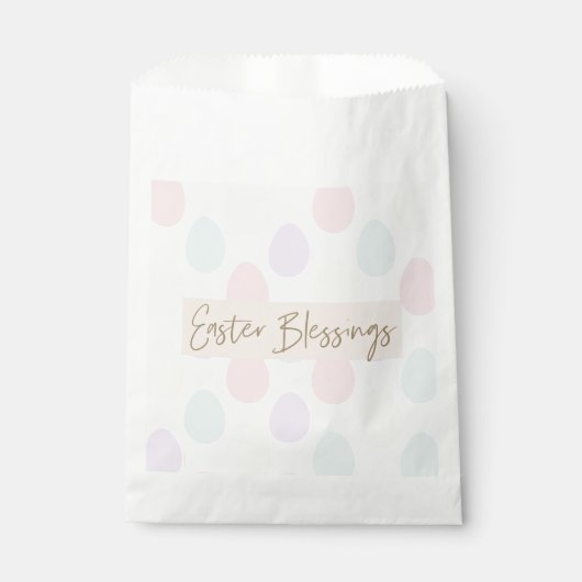 Modern pasteeleipatroon | Vrolijk Pasen Bedankzakje (Voorkant)