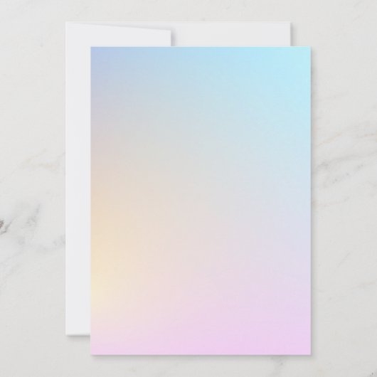 Modern Pastel and Silver Wedding Invitation Kaart (Achterkant)