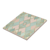 Modern pastel argyle patroon tegeltje (Zijkant)