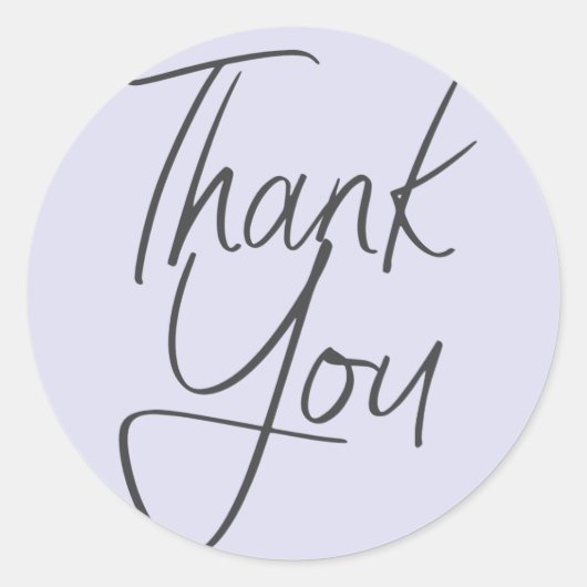 Modern Pastel | Bedankt Sticker (Voorkant)