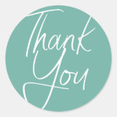 Modern Pastel | Bedankt Sticker (Voorkant)