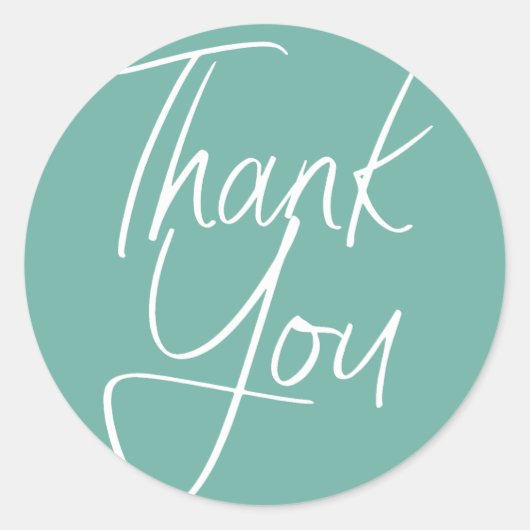 Modern Pastel | Bedankt Sticker (Voorkant)