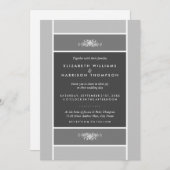 Modern pastel Block - Silver Grey - Weddenschap Kaart (Voorkant / Achterkant)