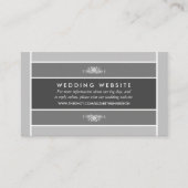 Modern Pastel Block - Siver Grey - Weddenschap Web Informatiekaartje (Voorkant)
