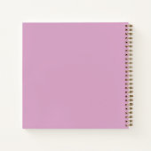Modern Pastel Bloemmotief Monogram Notitieboek (Achterkant)