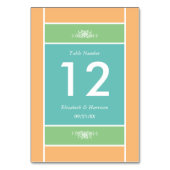 Modern pastel blok - Tropische kleuren - bruiloft Kaart (Achterkant)