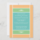 Modern pastel blok - Tropische kleuren - bruiloft Kaart (Voorkant)