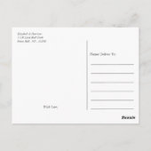 Modern pastel blok - Tropische kleuren - Dank u Briefkaart (Achterkant)