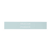 Modern pastel Blue Personalized Wedding Uitnodigingen Wikkel (Vlak)