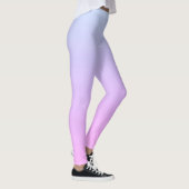 Modern Pastel Blue & Pink Ombre Leggings (Rechts)
