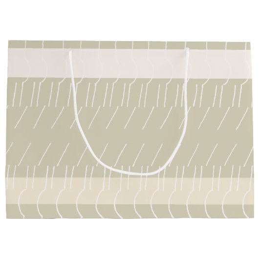 Modern Pastel Blush geometrisch monogram Groot Cadeauzakje (Achterkant)