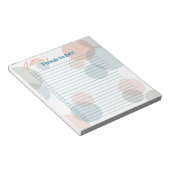 Modern Pastel Bubbles Bride's Things to Do List Notitieblok (Schuin)