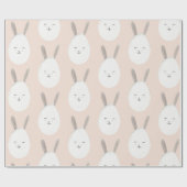 Modern Pastel Bunny Egg Pattern | Pasgeborenen Cadeaupapier (Vlak)