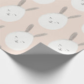 Modern Pastel Bunny Egg Pattern | Pasgeborenen Cadeaupapier (Hoek)