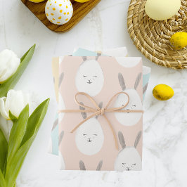 Modern Pastel Bunny Egg Pattern | Pasgeborenen Inpakpapier Vel