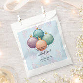 Modern Pastel Christmas Ornament Baby shower Bedankzakje (Geknipt)