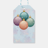 Modern Pastel Christmas Ornament Baby shower Cadeaulabel (Achterkant)