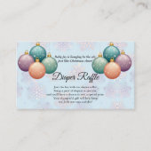 Modern Pastel Christmas Ornament Baby shower Informatiekaartje (Voorkant)