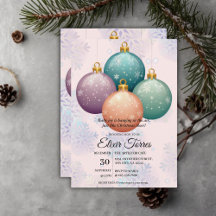 Modern Pastel Christmas Ornament Baby shower