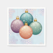 Modern Pastel Christmas Ornament Baby shower Servet (Voorkant)