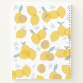 Modern pastel citrus citrus citruscitroenen monogr notitieboek (Achterkant)
